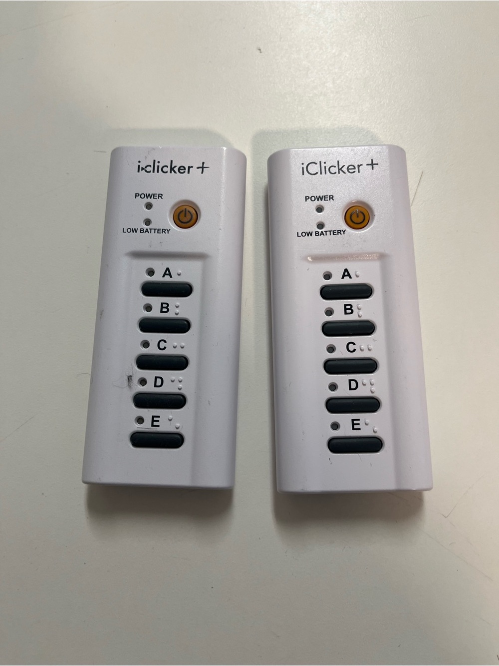 iClicker+ White Student Response Remote - Pair of Remotes - Picture 3 of 8